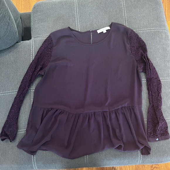 LOFT Tops - Loft size Large women’s peplum Blouse